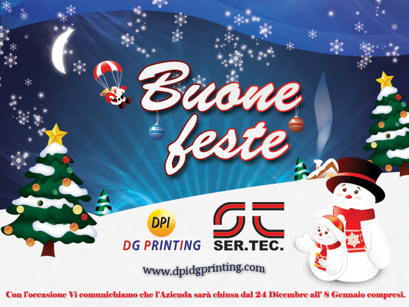 Tanti auguri di buone feste da SER.TEC. e DPI DG Printing