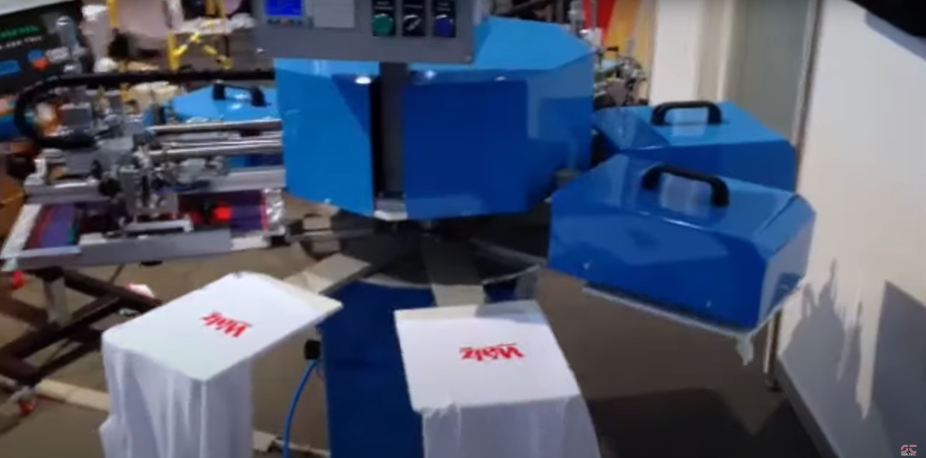 Mini Easy - 2-color screen printing machine with integrated flash!